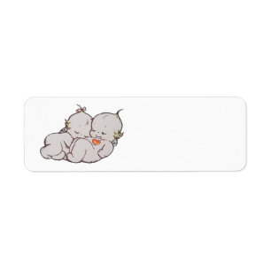Kewpiesの抱きしめる宛名ラベル ラベル