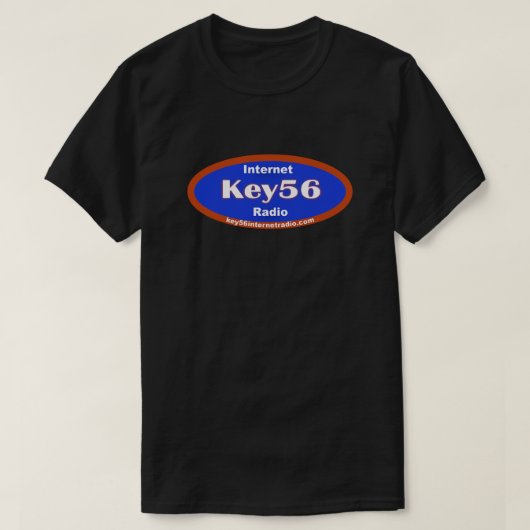 Key56 Radio Black T-Shirt Tシャツ (デザイン正面)