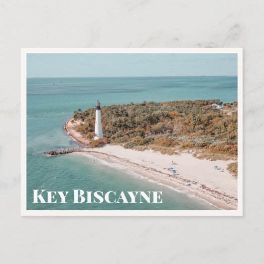  Key Biscayne Florida Cape Lighthouse Photo ポストカード (正面)