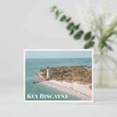  Key Biscayne Florida Cape Lighthouse Photo ポストカード (スタンド正面)