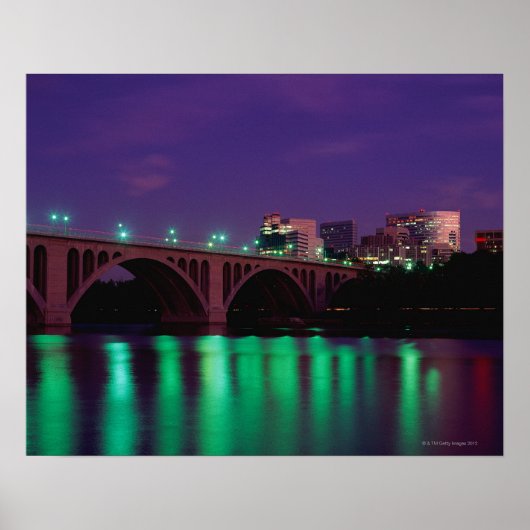 Key Bridge crossing the Potomac River ポスター (正面)