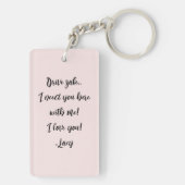 Key Chain for Husband キーホルダー (裏面)