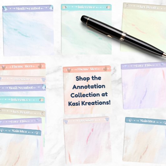 Key Detail Acrylic Reading Annotation ポストイット