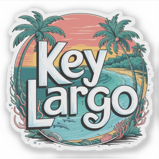 Key Largo シール (正面)