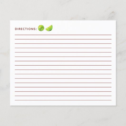 Key Lime Pie Recipe (裏面)