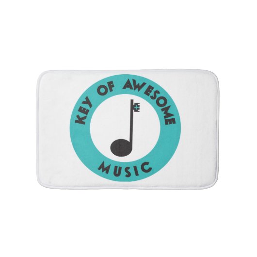 Key of Awesome Music バスマット (正面)