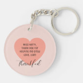 Key to Calm | School Support Thank You Gift キーホルダー (裏面)