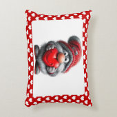 "Key to My Heart" Whimsical Gnome アクセントクッション (正面(垂直))