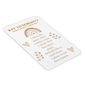 Key to Serenity Magnet – Inspirational Poem Design マグネット (右側)
