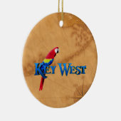 Key Westおよび地図 セラミックオーナメント (右)