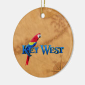 Key Westおよび地図 セラミックオーナメント (左)