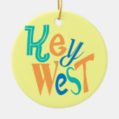 Key Westのおもしろいの印刷のデザイン セラミックオーナメント (正面)