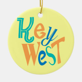 Key Westのおもしろいの印刷のデザイン セラミックオーナメント