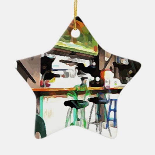 Key Westのバー セラミックオーナメント (正面)