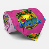 Key Westのピンクの日没 ネクタイ (ロール)