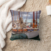 Key WestのヨットMorred クッション (ブランケット)