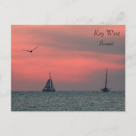 Key Westの日没の郵便はがき ポストカード