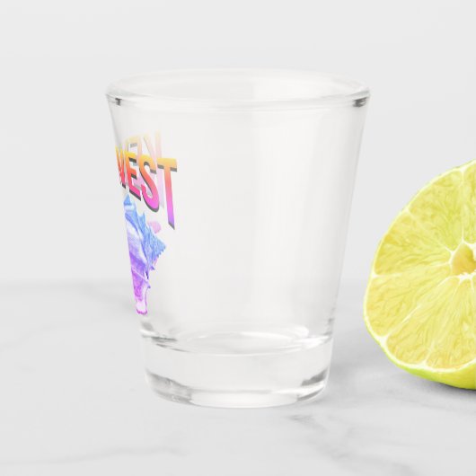 Key Westの日没色 ショットグラス (右)