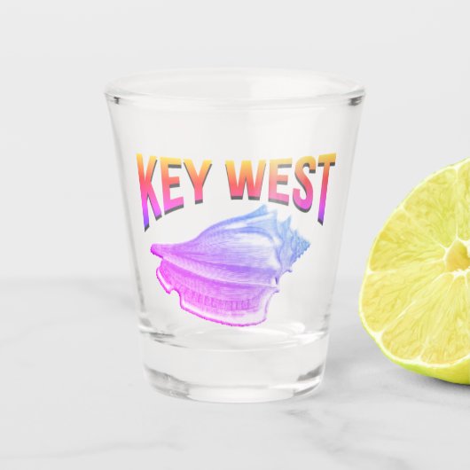 Key Westの日没色 ショットグラス (正面)
