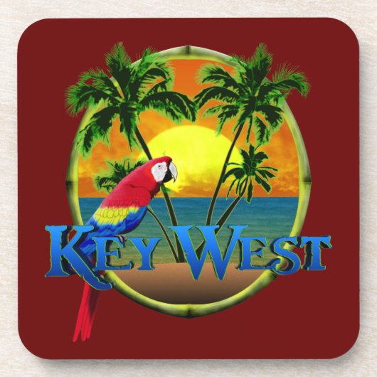 Key Westの日没 コースター (正面)