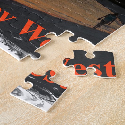 Key Westの日没 ジグソーパズル (側面)