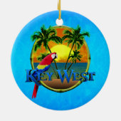 Key Westの日没 セラミックオーナメント (裏面)