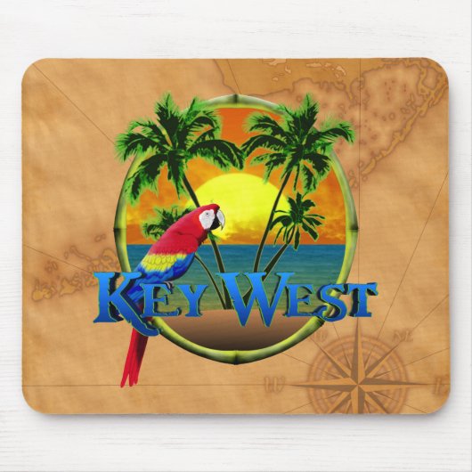 Key Westの日没 マウスパッド (正面)