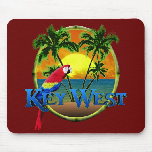 Key Westの日没 マウスパッド (正面)