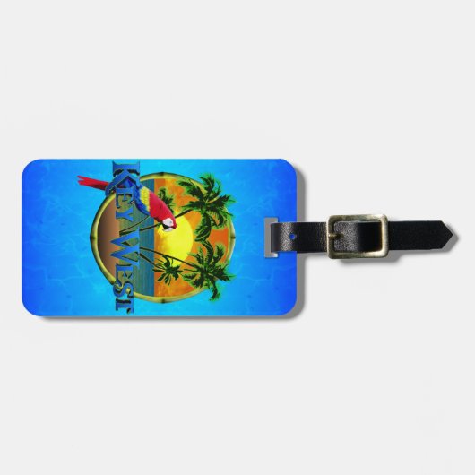 Key Westの日没 ラゲッジタグ (正面横)