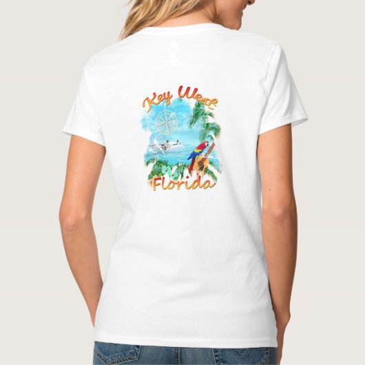 Key Westの熱帯石 Tシャツ (裏面)