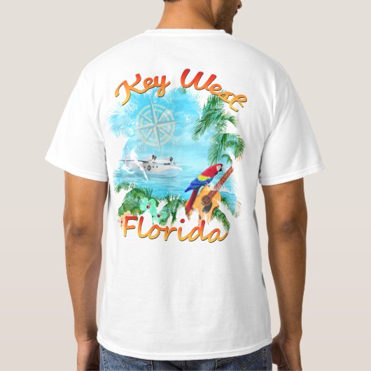 Key Westの熱帯石 Tシャツ (裏面)