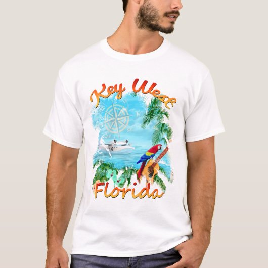 Key Westの熱帯石 Tシャツ (正面)