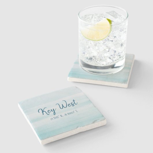 Key Westの石造りのコースター ストーンコースター (横)