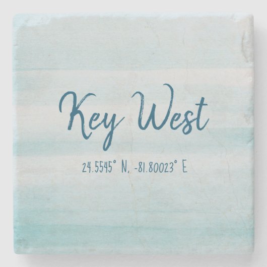 Key Westの石造りのコースター ストーンコースター (正面)