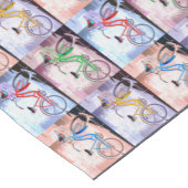 Key Westの自転車パターン ショートテーブルランナー (コーナー)