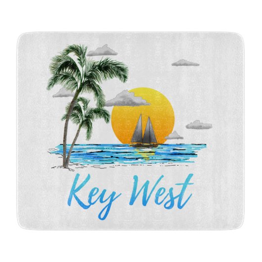 Key Westの航行 カッティングボード (正面)