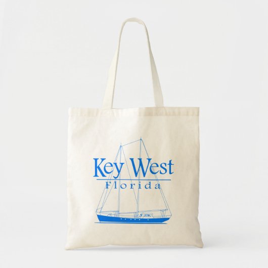 Key Westの青い航行 トートバッグ (正面)