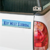 Key Westフロリダのアクアマリンの海のバンパーステッカー バンパーステッカー (トラック上)
