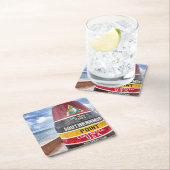 Key Westフロリダのコースター スクエアペーパーコースター (インサイチュ)