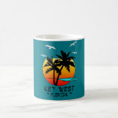 KEY WESTフロリダの熱帯行先 コーヒーマグカップ (中央)