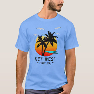 KEY WESTフロリダの熱帯行先 Tシャツ