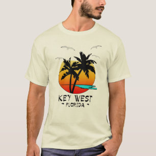 KEY WESTフロリダの熱帯行先 Tシャツ