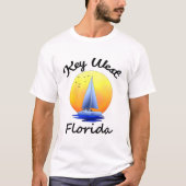 Key Westフロリダは航行を調整します Tシャツ (正面)