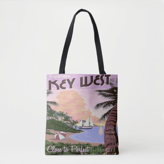 Key Westフロリダ旅行トートバックのビーチの休暇 トートバッグ (正面)