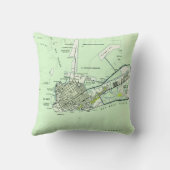 Key Westフロリダ(1943年)のヴィンテージの地図 クッション (裏面)