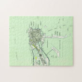 Key Westフロリダ(1943年)のヴィンテージの地図 ジグソーパズル (横)