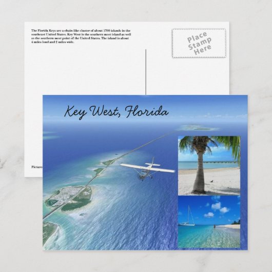 Key West、フロリダ ポストカード (正面/裏面)