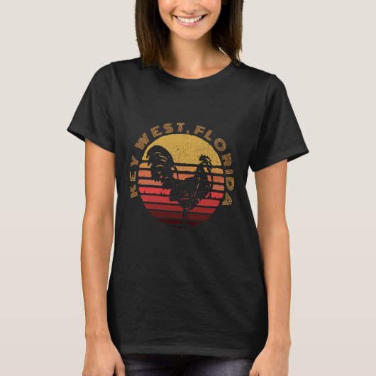 Key West Chicken Rooster  Tシャツ (正面)
