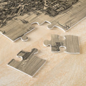 Key West FL (1884年)のヴィンテージの絵解き地図 ジグソーパズル (側面)