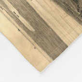 Key West FL (1884年)のヴィンテージの絵解き地図 フリースブランケット (角)